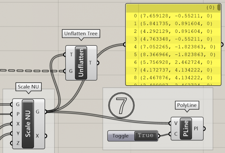【集中講座】Grasshopper: 階層構造を基準に合わせる-Unflatten Tree | AppliCraft